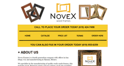 Desktop Screenshot of novexframes.com